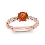 Load image into Gallery viewer, round-rope-orange-sapphire-engagement-ring-in-rose-gold-FD9127RORGOS-NL-RG-GS.jpg
