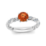 Load image into Gallery viewer, round-rope-orange-sapphire-engagement-ring-in-white-gold-FD9127RORGOS-NL-WG-GS.jpg
