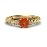 Load image into Gallery viewer, round-rope-orange-sapphire-engagement-ring-in-yellow-gold-FD9127RORGOS-NL-YG-GS.jpg

