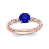 Load image into Gallery viewer, round-rope-sapphire-engagement-ring-in-rose-gold-FD9127RORGBS-NL-RG-GS.jpg