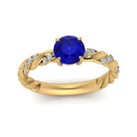 Load image into Gallery viewer, round-rope-sapphire-engagement-ring-in-yellow-gold-FD9127RORGBS-NL-YG-GS.jpg

