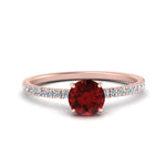 Load image into Gallery viewer, round-ruby-and-halo-engagement-ring-in-rose-gold-FD9168RORGRUDR-NL-RG-GS.jpg