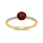 Load image into Gallery viewer, round-ruby-and-halo-engagement-ring-in-yellow-gold-FD9168RORGRUDR-NL-YG-GS.jpg