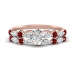 Load image into Gallery viewer, round-ruby-floating-marquise-accent-ring-with-eternity-wedding-band-in-rose-gold-FDEWB9398ROGRUDR-NL-RG_19d8e35a-440b-4622-9442-819ea3cdf8af.jpg?v=1758802214
