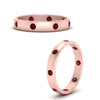 Load image into Gallery viewer, round-ruby-flush-eternity-wedding-band-in-rose-gold-FD10979ROGRUDR-NL-RG.jpg