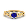 Thumbnail 24 - round-sapphire-and-diamond-flower-engagement-ring-in-FD10057RORGSABLANGLE3-NL-YG-GS