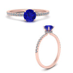 Load image into Gallery viewer, round-sapphire-and-halo-engagement-ring-in-rose-gold-FD9168RORGSABL-NL-RG-GS.jpg