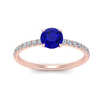 Load image into Gallery viewer, round-sapphire-and-halo-engagement-ring-in-rose-gold-FD9168RORGSABL-NL-RG-GS.jpg