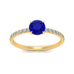 Load image into Gallery viewer, round-sapphire-and-halo-engagement-ring-in-yellow-gold-FD9168RORGSABL-NL-YG-GS.jpg