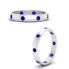 Load image into Gallery viewer, round-sapphire-flush-eternity-wedding-band-in-white-gold-FD10979ROGSABL-NL-WG.jpg