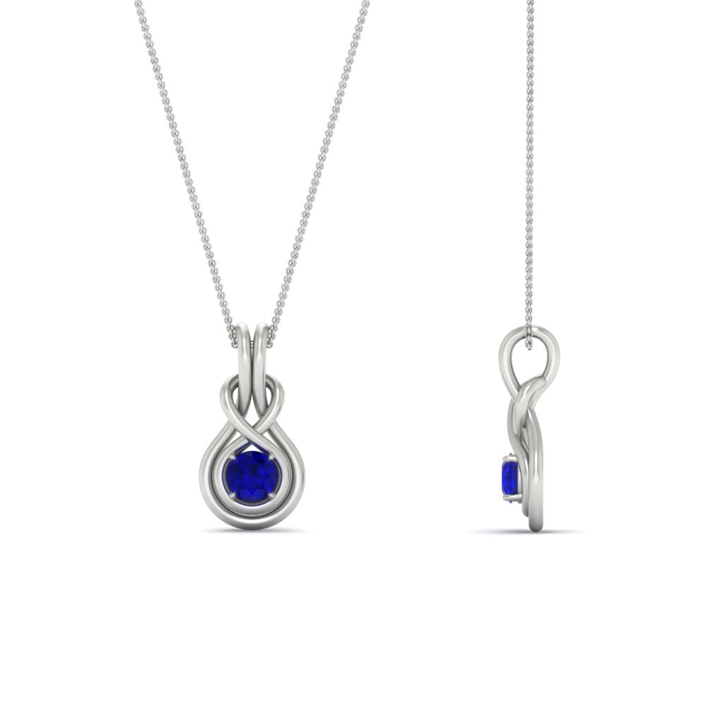 round-sapphire-solitaire-infinity-knot-pendant-in-white-gold