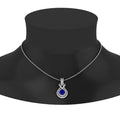 Thumbnail 25 - round-sapphire-solitaire-infinity-knot-pendant-in-white-gold