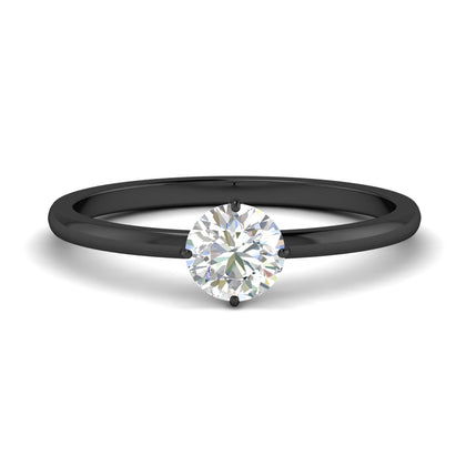 Tulip Round Solitaire Engagement Ring