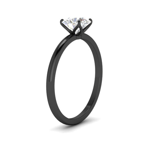 Tulip Round Solitaire Engagement Ring