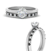 Load image into Gallery viewer, round-solitaire-engagement-ring-with-black-diamond-band-in-FD9334ROGBLACKANGLE3-NL-WG-B1