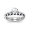 Load image into Gallery viewer, round-solitaire-engagement-ring-with-black-diamond-band-in-FD9334ROGBLACKANGLE3-NL-WG-B1