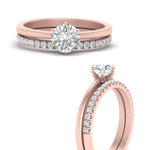 Load image into Gallery viewer, round-solitaire-engagement-ring-with-diamond-band-in-FD9334ROANGLE3-NL-RG-B1
