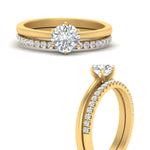 Load image into Gallery viewer, round-solitaire-engagement-ring-with-diamond-band-in-FD9334ROANGLE3-NL-YG-B1

