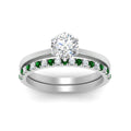 Thumbnail 51 - round-solitaire-engagement-ring-with-emerald-band-in-FD9334ROGEMGRANGLE3-NL-WG-B1