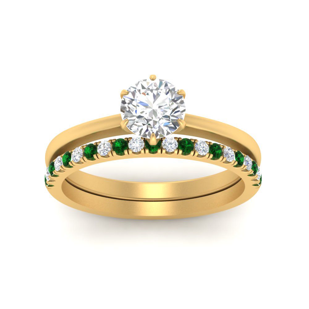 round-solitaire-engagement-ring-with-emerald-band-in-FD9334ROGEMGRANGLE3-NL-YG-B1
