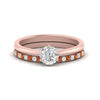 Load image into Gallery viewer, round-solitaire-engagement-ring-with-orange-sapphire-band-in-FD9334ROGSAORANGLE3-NL-RG-B1