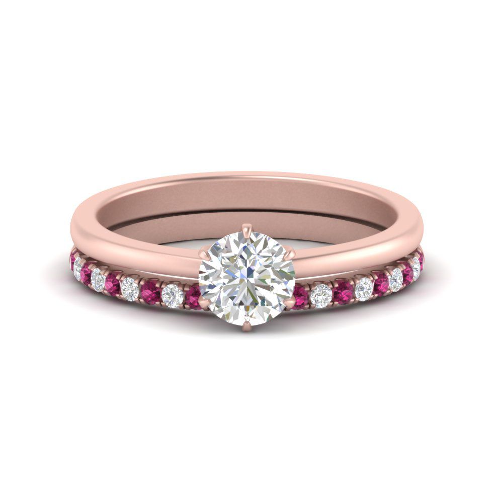round-solitaire-engagement-ring-with-pink-sapphire-band-in-FD9334ROGSADRPIANGLE3-NL-RG-B1