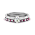 Thumbnail 37 - round-solitaire-engagement-ring-with-pink-sapphire-band-in-FD9334ROGSADRPIANGLE3-NL-WG-B1