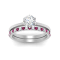 Thumbnail 39 - round-solitaire-engagement-ring-with-pink-sapphire-band-in-FD9334ROGSADRPIANGLE3-NL-WG-B1