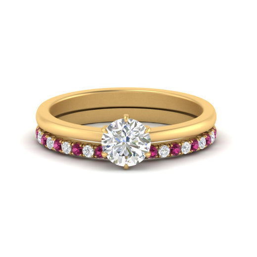 round-solitaire-engagement-ring-with-pink-sapphire-band-in-FD9334ROGSADRPIANGLE3-NL-YG-B1
