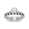 Load image into Gallery viewer, round-solitaire-engagement-ring-with-ruby-band-in-FD9334ROGRUDRANGLE3-NL-WG-B1