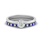Load image into Gallery viewer, round-solitaire-engagement-ring-with-sapphire-band-in-FD9334ROGSABLANGLE3-NL-WG-B1
