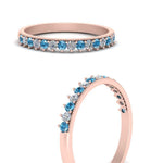 Load image into Gallery viewer, round-stacking-diamond-ring-with-blue-topaz-in-rose-gold-FD123864BGICBLTOANGLE3-NL-RG.jpg
