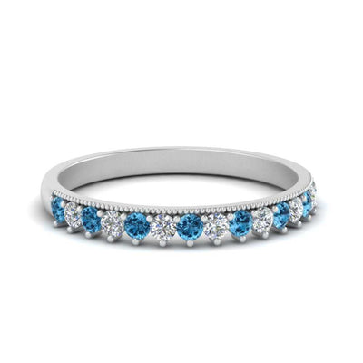 Milgrain Round Stacking Wedding Ring