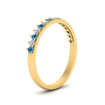 Load image into Gallery viewer, round-stacking-diamond-ring-with-blue-topaz-in-yellow-gold-FD123864BGICBLTOANGLE3-NL-YG.jpg
