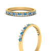 Load image into Gallery viewer, round-stacking-diamond-ring-with-blue-topaz-in-yellow-gold-FD123864BGICBLTOANGLE3-NL-YG.jpg