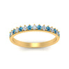 Load image into Gallery viewer, round-stacking-diamond-ring-with-blue-topaz-in-yellow-gold-FD123864BGICBLTOANGLE3-NL-YG.jpg