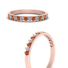 Load image into Gallery viewer, round-stacking-diamond-ring-with-orange-sapphire-in-rose-gold-FD123864BGSAORANGLE3-NL-RG.jpg
