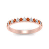 Load image into Gallery viewer, round-stacking-diamond-ring-with-orange-sapphire-in-rose-gold-FD123864BGSAORANGLE3-NL-RG.jpg