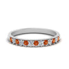 Load image into Gallery viewer, round-stacking-diamond-ring-with-orange-sapphire-in-white-gold-FD123864BGSAORANGLE3-NL-WG.jpg