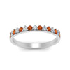Load image into Gallery viewer, round-stacking-diamond-ring-with-orange-sapphire-in-white-gold-FD123864BGSAORANGLE3-NL-WG.jpg