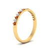 Load image into Gallery viewer, round-stacking-diamond-ring-with-orange-sapphire-in-yellow-gold-FD123864BGSAORANGLE3-NL-YG.jpg
