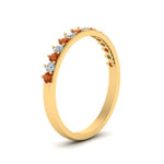 Load image into Gallery viewer, round-stacking-diamond-ring-with-orange-sapphire-in-yellow-gold-FD123864BGSAORANGLE3-NL-YG.jpg
