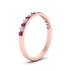 Load image into Gallery viewer, round-stacking-diamond-ring-with-pink-sapphire-in-rose-gold-FD123864BGSADRPIANGLE3-NL-RG.jpg