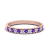 Load image into Gallery viewer, round-stacking-diamond-ring-with-purple-topaz-in-rose-gold-FD123864BGVITOANGLE3-NL-RG.jpg