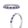 Load image into Gallery viewer, round-stacking-diamond-ring-with-purple-topaz-in-white-gold-FD123864BGVITOANGLE3-NL-WG.jpg
