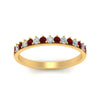 Load image into Gallery viewer, round-stacking-diamond-ring-with-ruby-in-yellow-gold-FD123864BGRUDRANGLE3-NL-YG.jpg