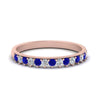 Load image into Gallery viewer, round-stacking-diamond-ring-with-sapphire-in-rose-gold-FD123864BGSABLANGLE3-NL-RG.jpg