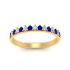 Load image into Gallery viewer, round-stacking-diamond-ring-with-sapphire-in-yellow-gold-FD123864BGSABLANGLE3-NL-YG.jpg