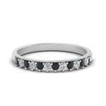 Load image into Gallery viewer, round-stacking-ring-with-black-diamond-in-white-gold-FD123864BGBLACKANGLE3-NL-WG.jpg
