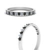 Load image into Gallery viewer, round-stacking-ring-with-black-diamond-in-white-gold-FD123864BGBLACKANGLE3-NL-WG.jpg